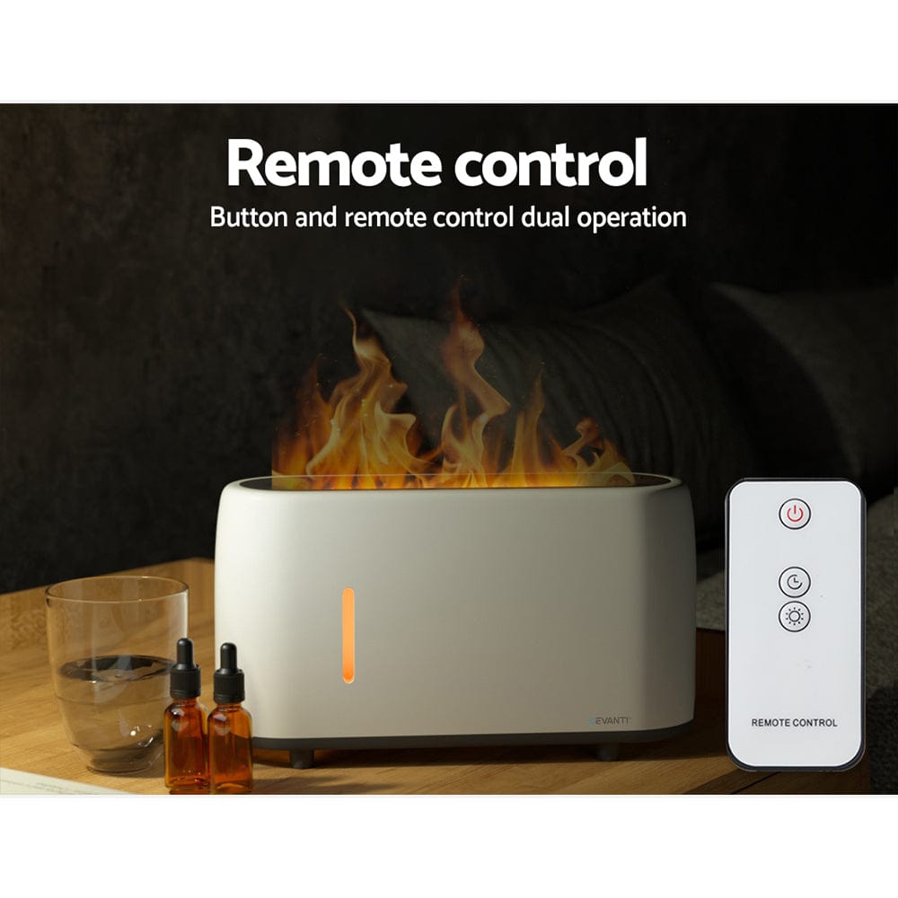 Devanti Appliances > Aroma Diffusers & Humidifiers > Aroma Diffusers Devanti Aroma Diffuser Aromatherapy Flame 240ml