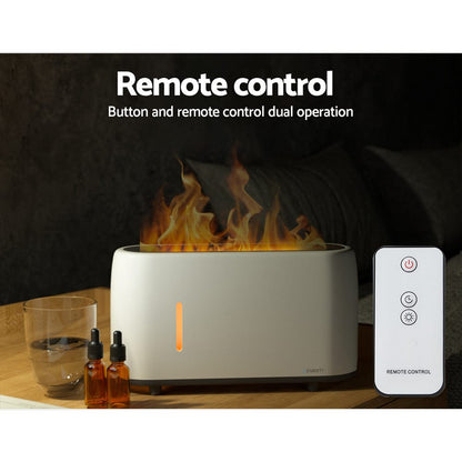 Devanti Appliances > Aroma Diffusers & Humidifiers > Aroma Diffusers Devanti Aroma Diffuser Aromatherapy Flame 240ml