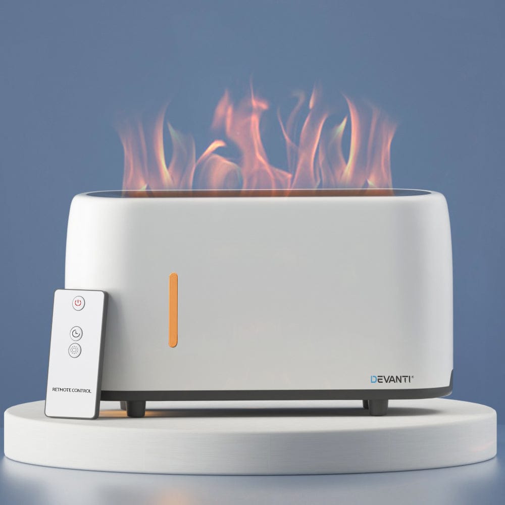 Devanti Appliances > Aroma Diffusers & Humidifiers > Aroma Diffusers Devanti Aroma Diffuser Aromatherapy Flame 240ml