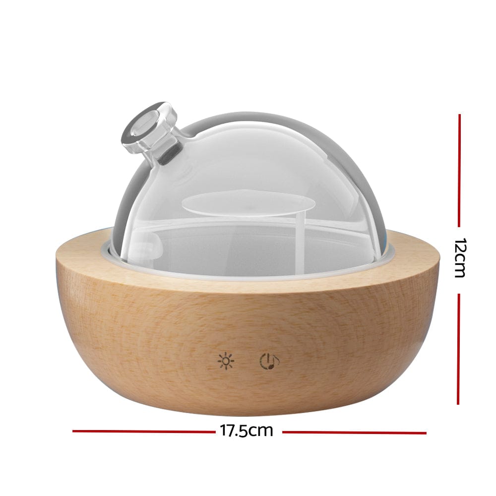Devanti Appliances > Aroma Diffusers & Humidifiers > Aroma Diffusers Devanti Aroma Diffuser Aromatherapy Glass 200ml