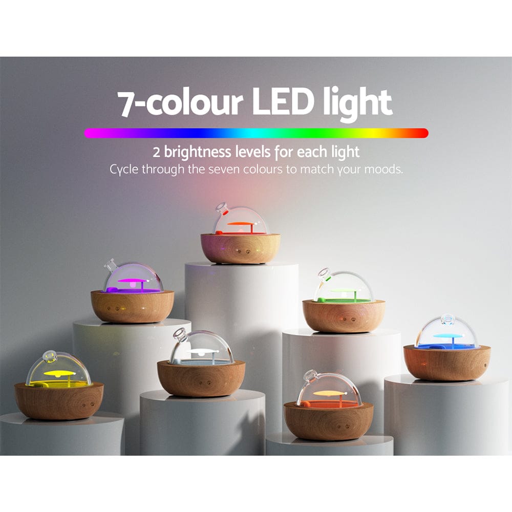Devanti Appliances > Aroma Diffusers & Humidifiers > Aroma Diffusers Devanti Aroma Diffuser Aromatherapy Glass 200ml