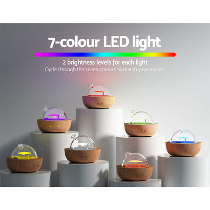 Devanti Appliances > Aroma Diffusers & Humidifiers > Aroma Diffusers Devanti Aroma Diffuser Aromatherapy Glass 200ml