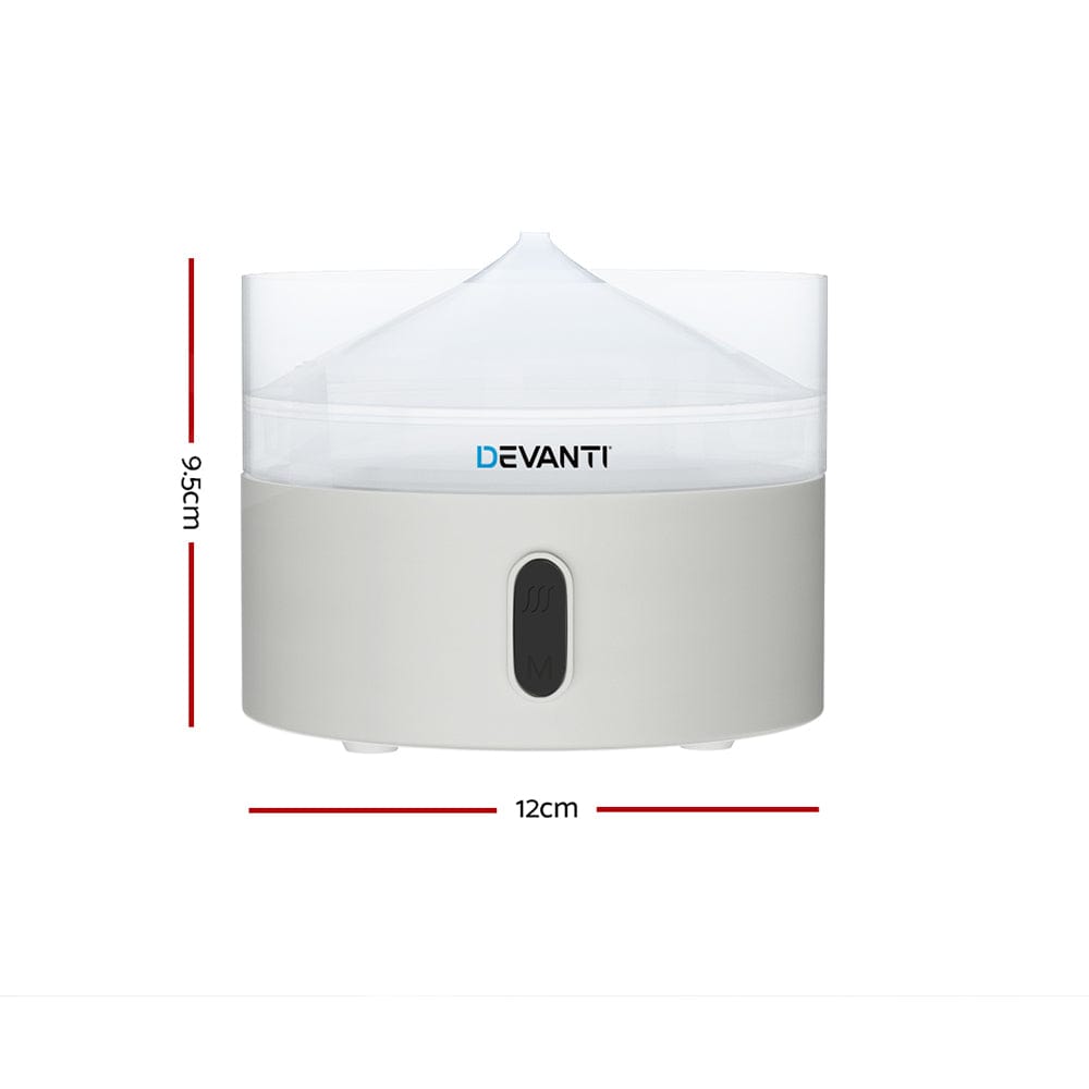 Devanti Appliances > Aroma Diffusers & Humidifiers > Aroma Diffusers Devanti Aroma Diffuser Aromatherapy Humidifier 220ml