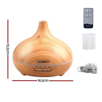 Devanti Appliances > Aroma Diffusers & Humidifiers > Aroma Diffusers Devanti Aroma Diffuser Aromatherapy Humidifier 300ml