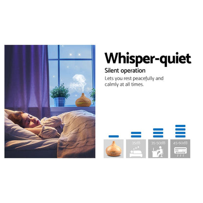 Devanti Appliances > Aroma Diffusers & Humidifiers > Aroma Diffusers Devanti Aroma Diffuser Aromatherapy Humidifier 300ml