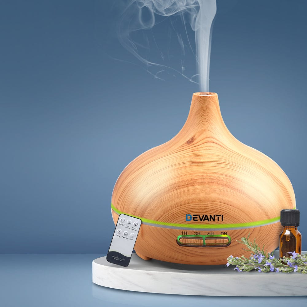 Devanti Appliances > Aroma Diffusers & Humidifiers > Aroma Diffusers Devanti Aroma Diffuser Aromatherapy Humidifier 300ml