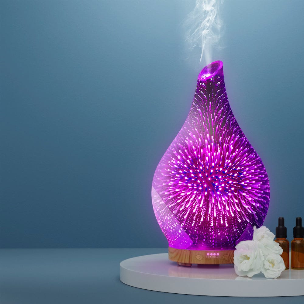 Devanti Appliances > Aroma Diffusers & Humidifiers > Aroma Diffusers Devanti Aroma Diffuser Aromatherapy Humidifier 3D 100ml