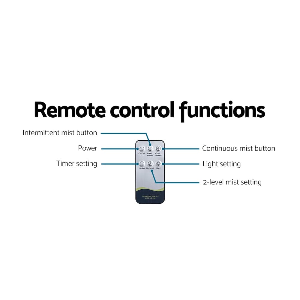 Devanti Appliances > Aroma Diffusers & Humidifiers > Aroma Diffusers Devanti Aroma Diffuser Aromatherapy Humidifier 400ml