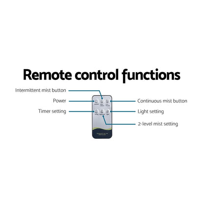 Devanti Appliances > Aroma Diffusers & Humidifiers > Aroma Diffusers Devanti Aroma Diffuser Aromatherapy Humidifier 400ml