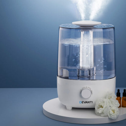 Devanti Appliances > Aroma Diffusers & Humidifiers > Aroma Diffusers Devanti Aroma Diffuser Aromatherapy Humidifier 4L