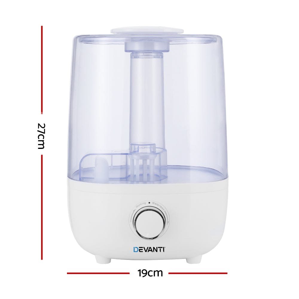Devanti Appliances > Aroma Diffusers & Humidifiers > Aroma Diffusers Devanti Aroma Diffuser Aromatherapy Humidifier 4L