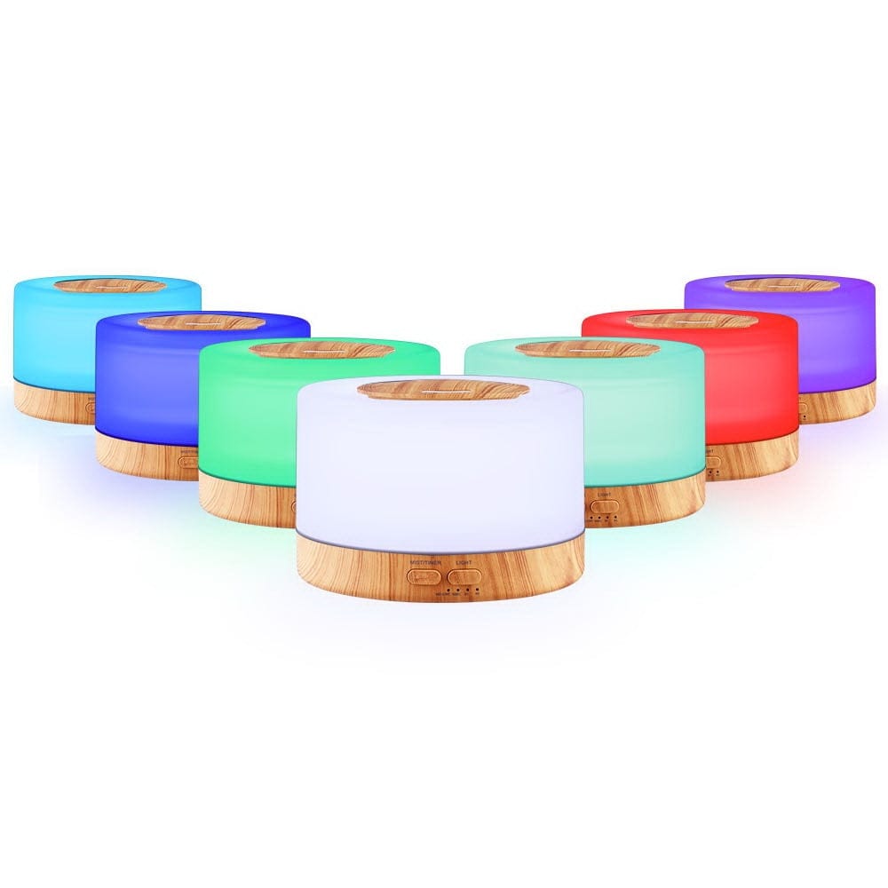 Devanti Appliances > Aroma Diffusers & Humidifiers > Aroma Diffusers Devanti Aroma Diffuser Aromatherapy Light Wood 500ml