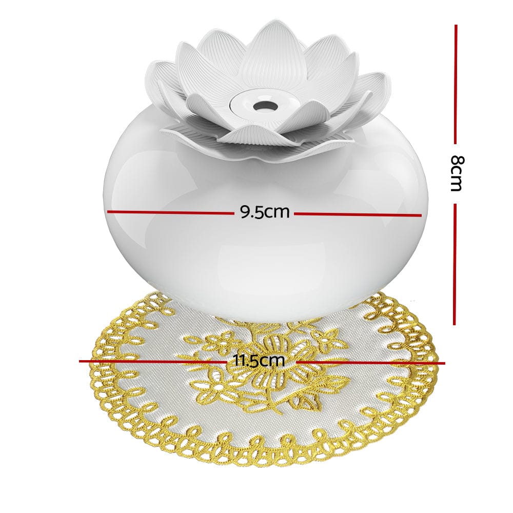 Devanti Appliances > Aroma Diffusers & Humidifiers > Aroma Diffusers Devanti Aroma Diffuser Aromatherapy Lotus 200ml