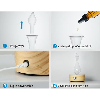 Devanti Appliances > Aroma Diffusers & Humidifiers > Aroma Diffusers Devanti Aroma Diffuser Aromatherapy Waterless