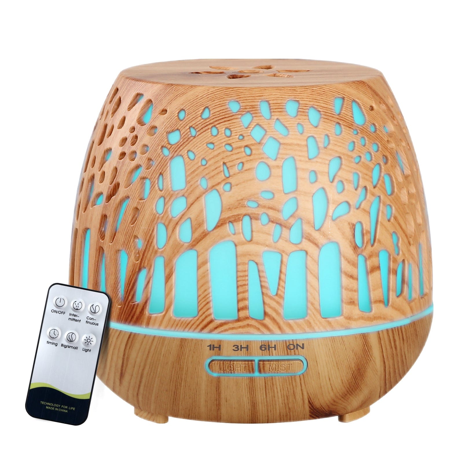 Devanti Appliances > Aroma Diffusers & Humidifiers > Aroma Diffusers Devanti Aroma Diffuser Aromatherapy Wood Grain 400ml