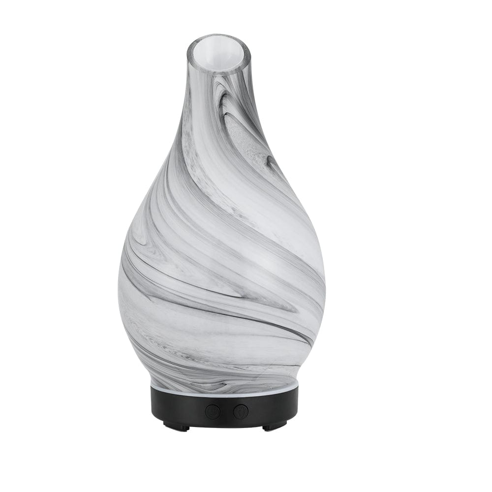 Devanti Appliances > Aroma Diffusers & Humidifiers > Aroma Diffusers Devanti Aromatherapy Aroma Diffuser Essential Oil Humidifier LED Glass Marble