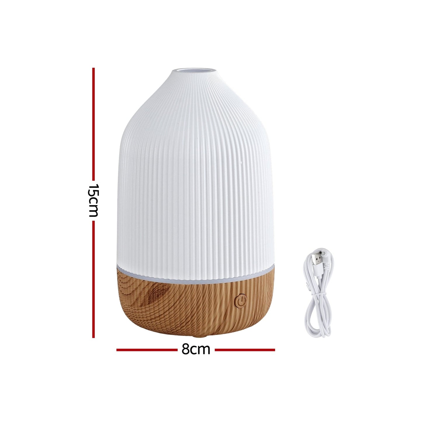 Devanti Appliances > Aroma Diffusers & Humidifiers > Aroma Diffusers Devanti Ultrasonic Aroma Diffuser Aromatherapy 100ml LED Lights Iron Humidifier Forest