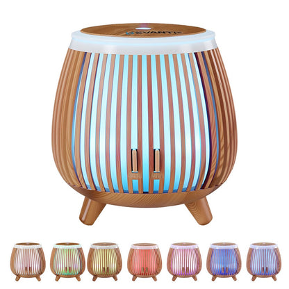 Devanti Appliances > Aroma Diffusers & Humidifiers > Aroma Diffusers Devanti Ultrasonic Aroma Diffuser Aromatherapy 140ml LED Lights Iron Humidifier Forest Deep Wood