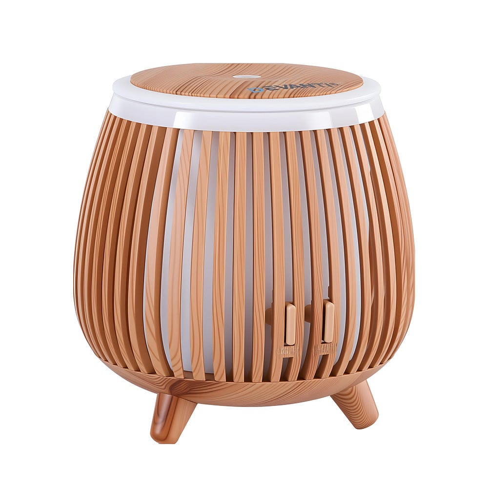 Devanti Appliances > Aroma Diffusers & Humidifiers > Aroma Diffusers Devanti Ultrasonic Aroma Diffuser Aromatherapy 140ml LED Lights Iron Humidifier Forest Deep Wood
