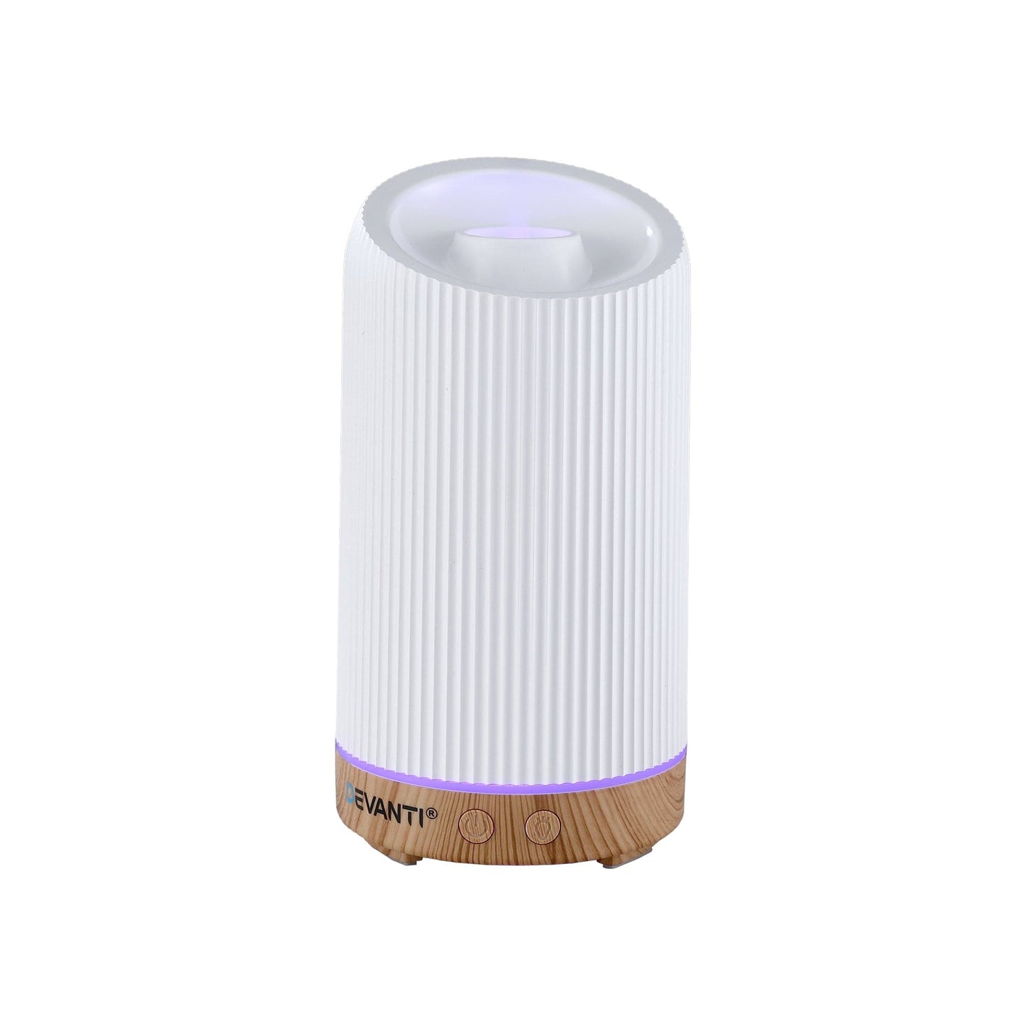 Devanti Appliances > Aroma Diffusers & Humidifiers > Aroma Diffusers Devanti Ultrasonic Aroma Diffuser Aromatherapy 200ml LED Lights Iron Humidifier Forest