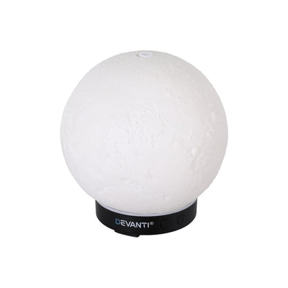 Devanti Appliances > Aroma Diffusers & Humidifiers > Aroma Diffusers Devanti Ultrasonic Aroma Diffuser Aromatherapy Moon Lamp 100ml