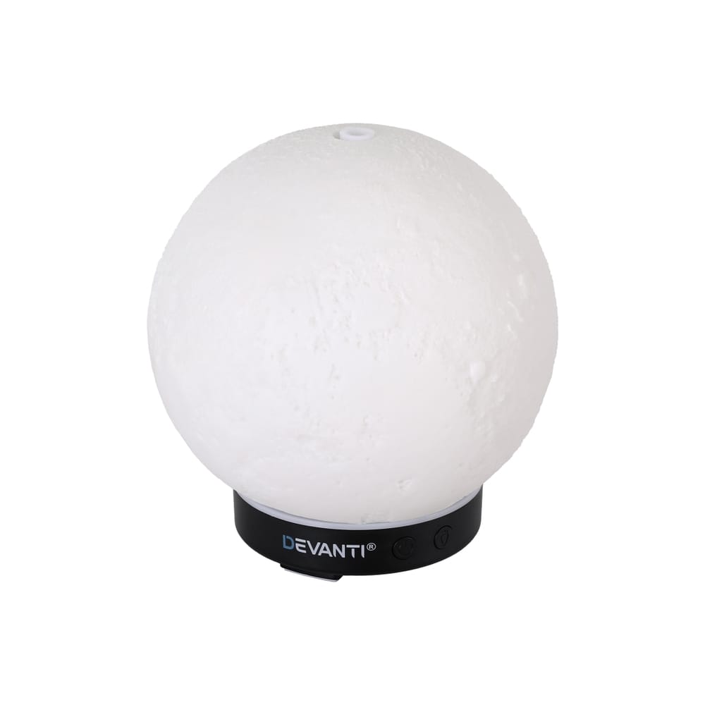 Devanti Appliances > Aroma Diffusers & Humidifiers > Aroma Diffusers Devanti Ultrasonic Aroma Diffuser Aromatherapy Moon Lamp 100ml
