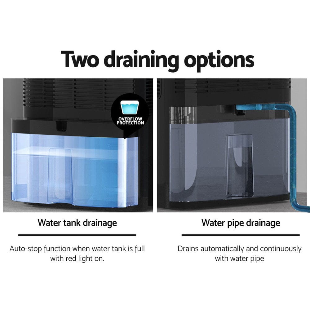 Devanti Appliances > Aroma Diffusers & Humidifiers > Dehumidifiers Devanti Dehumidifier 2L Air Purifier Black