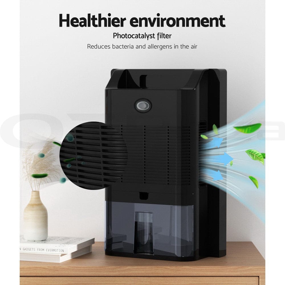 Devanti Appliances > Aroma Diffusers & Humidifiers > Dehumidifiers Devanti Dehumidifier 2L Air Purifier Black