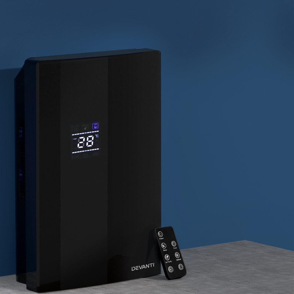 Devanti Appliances > Aroma Diffusers & Humidifiers > Dehumidifiers Devanti Dehumidifier 2L Air Purifier Black