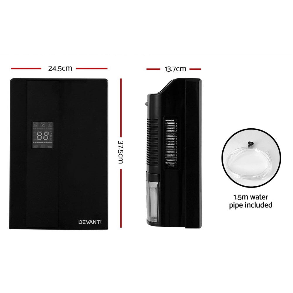 Devanti Appliances > Aroma Diffusers & Humidifiers > Dehumidifiers Devanti Dehumidifier 2L Air Purifier Black