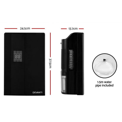 Devanti Appliances > Aroma Diffusers & Humidifiers > Dehumidifiers Devanti Dehumidifier 2L Air Purifier Black