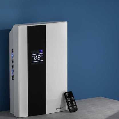 Devanti Appliances > Aroma Diffusers & Humidifiers > Dehumidifiers Devanti Dehumidifier 2L Air Purifier White