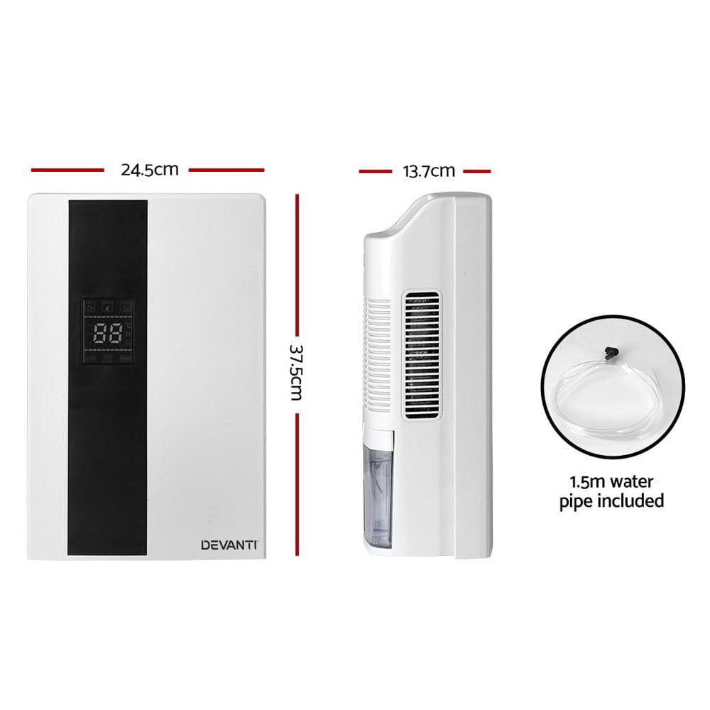 Devanti Appliances > Aroma Diffusers & Humidifiers > Dehumidifiers Devanti Dehumidifier 2L Air Purifier White
