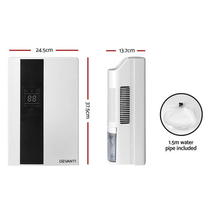 Devanti Appliances > Aroma Diffusers & Humidifiers > Dehumidifiers Devanti Dehumidifier 2L Air Purifier White
