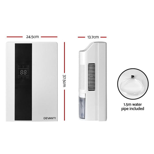 Devanti Appliances > Aroma Diffusers & Humidifiers > Dehumidifiers Devanti Dehumidifier 2L Air Purifier White