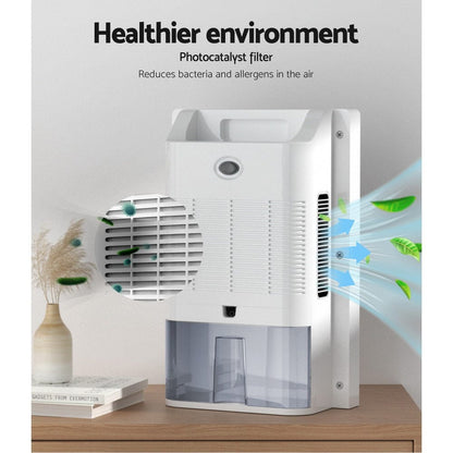 Devanti Appliances > Aroma Diffusers & Humidifiers > Dehumidifiers Devanti Dehumidifier 2L Air Purifier White
