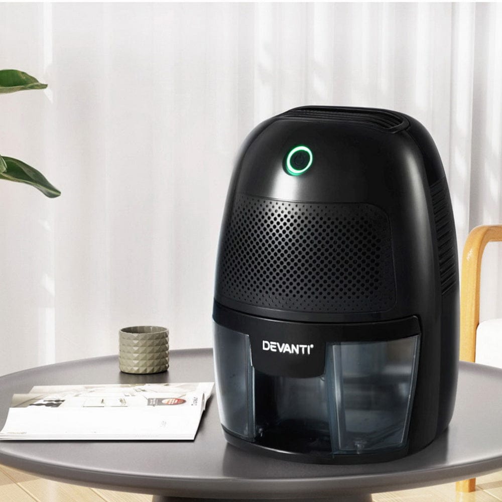 Devanti Appliances > Aroma Diffusers & Humidifiers > Dehumidifiers Devanti Dehumidifier 600ML Air Purifier Black