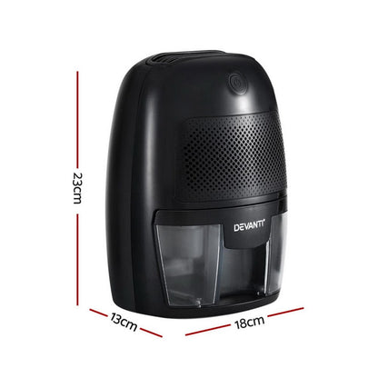 Devanti Appliances > Aroma Diffusers & Humidifiers > Dehumidifiers Devanti Dehumidifier 600ML Air Purifier Black