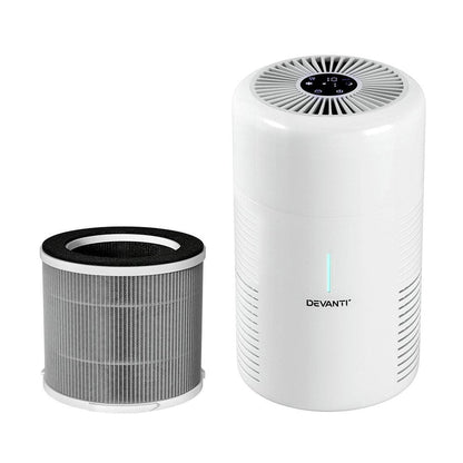 Devanti Appliances > Aroma Diffusers & Humidifiers > Purifiers Devanti Air Purifier 3-layer HEPAh11 Filter Home Freshener Carbon PM2.5 Remover
