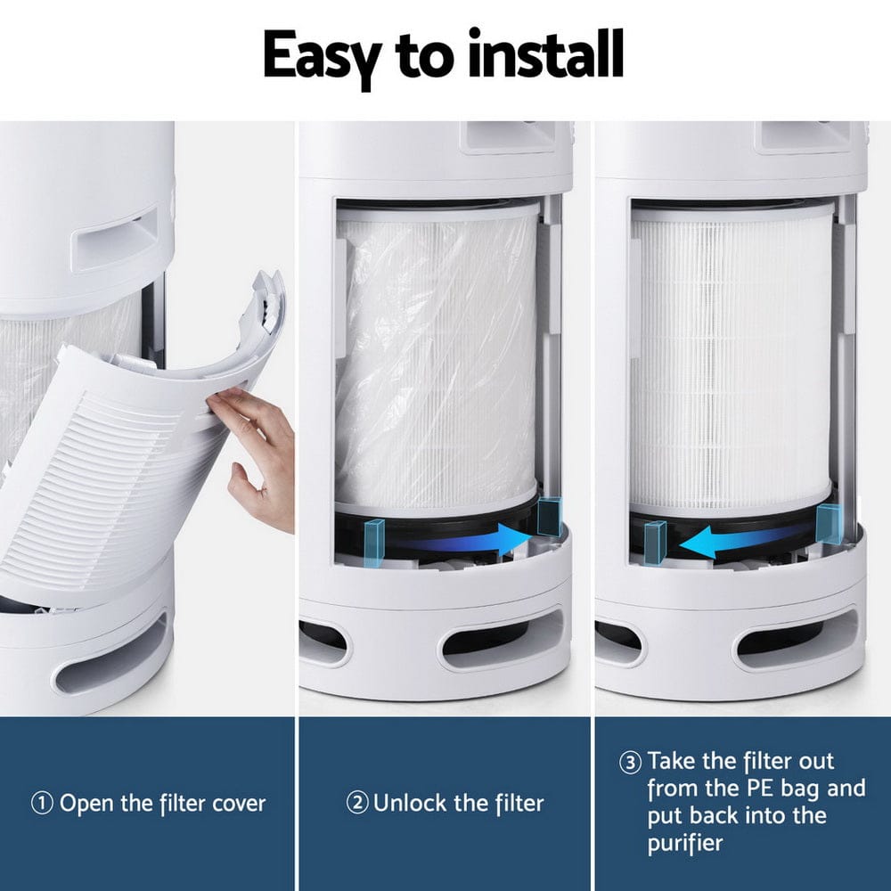 Devanti Appliances > Aroma Diffusers & Humidifiers > Purifiers Devanti Air Purifier 4 Layers HEPA Replacement Filter