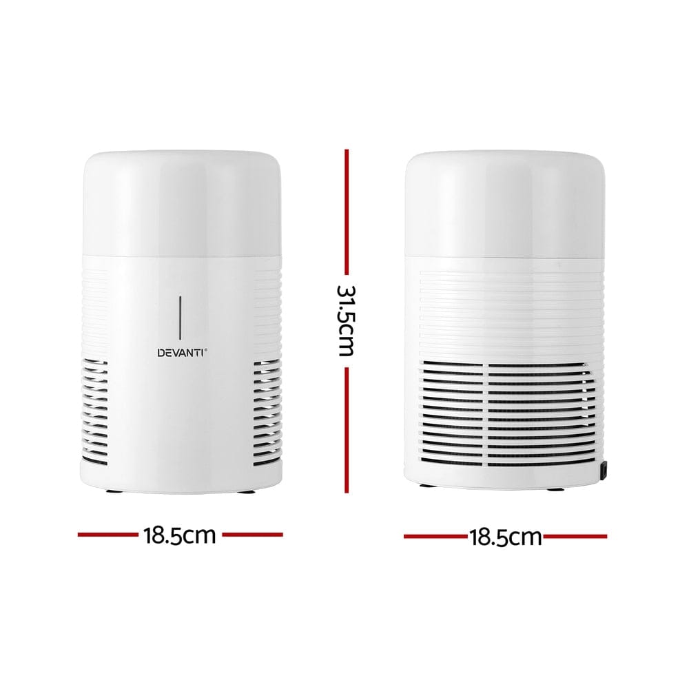 Devanti Appliances > Aroma Diffusers & Humidifiers > Purifiers Devanti Air Purifier HEPA Filter Home Purifiers Dust Sensor PM2.5 Remover