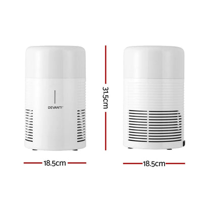 Devanti Appliances > Aroma Diffusers & Humidifiers > Purifiers Devanti Air Purifier HEPA Filter Home Purifiers Dust Sensor PM2.5 Remover