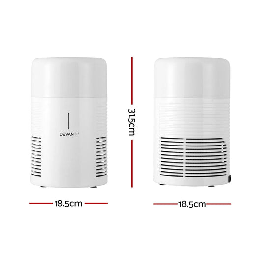 Devanti Appliances > Aroma Diffusers & Humidifiers > Purifiers Devanti Air Purifier HEPA Filter Home Purifiers Dust Sensor PM2.5 Remover