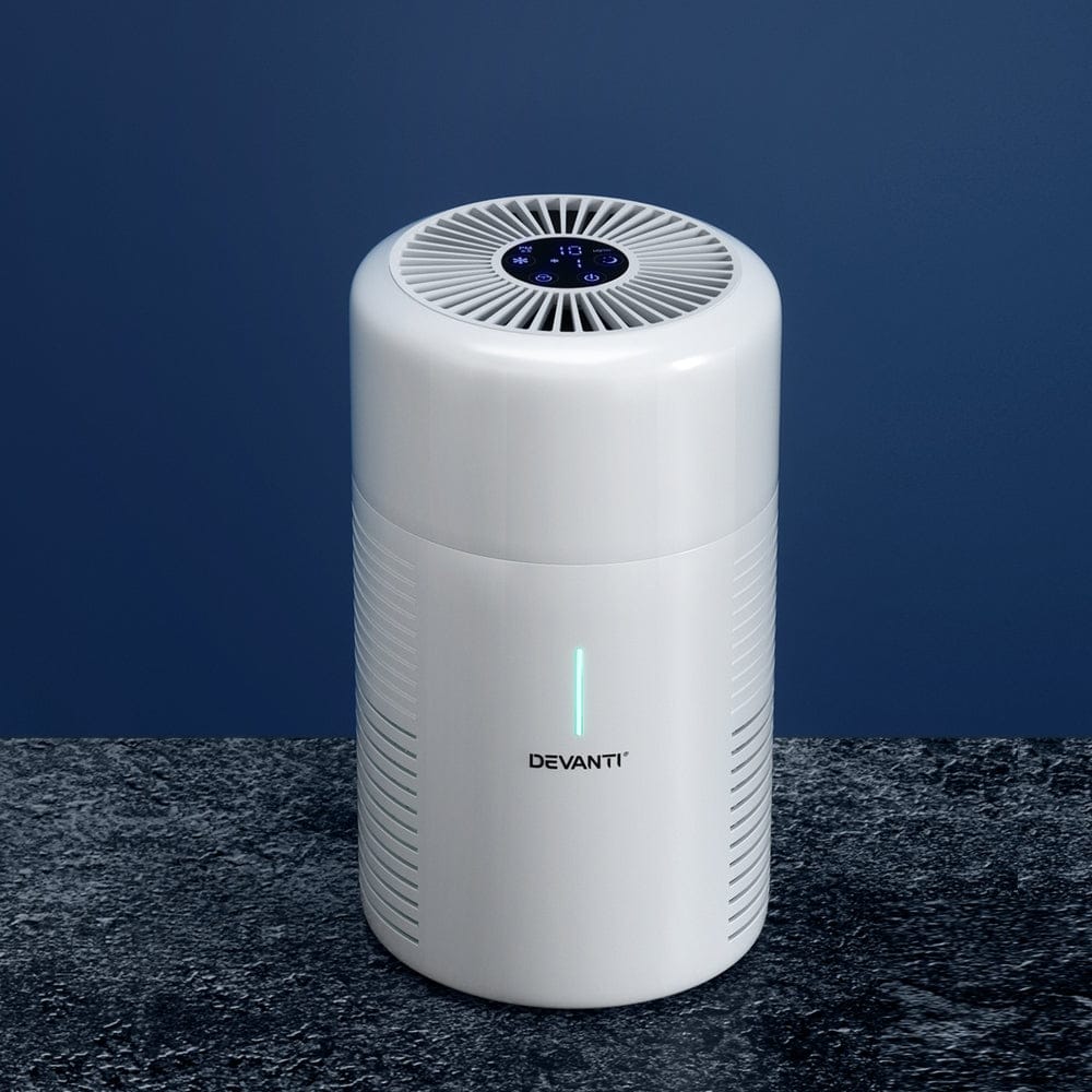 Devanti Appliances > Aroma Diffusers & Humidifiers > Purifiers Devanti Air Purifier HEPA Filter Home Purifiers Dust Sensor PM2.5 Remover