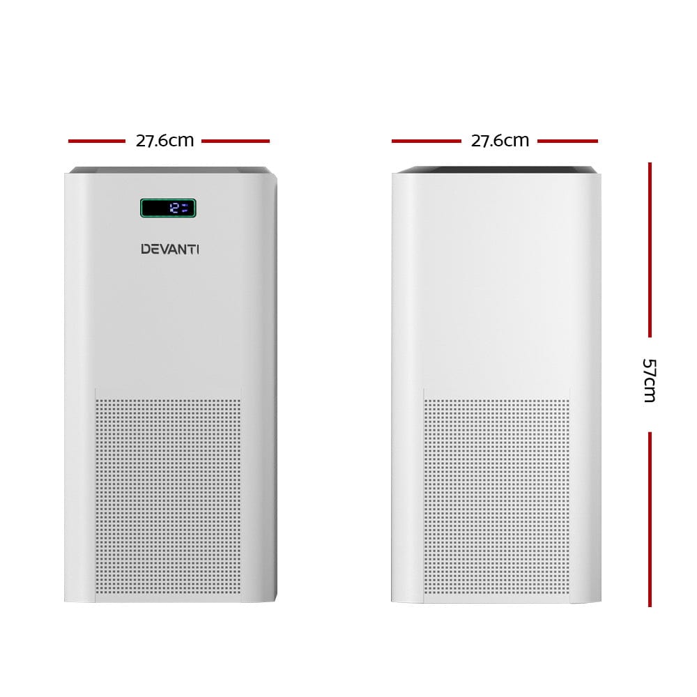 Devanti Appliances > Aroma Diffusers & Humidifiers > Purifiers Devanti Air Purifier Home Purifiers HEPA Filter