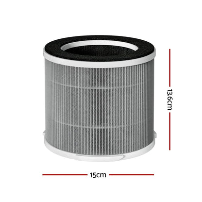 Devanti Appliances > Aroma Diffusers & Humidifiers > Purifiers Devanti Replacement Filter Air Purifier HEPAh11 Filters Carbon 3-layer