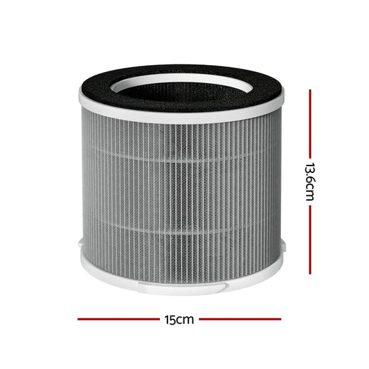 Devanti Appliances > Aroma Diffusers & Humidifiers > Purifiers Devanti Replacement Filter Air Purifier HEPAh11 Filters Carbon 3-layer