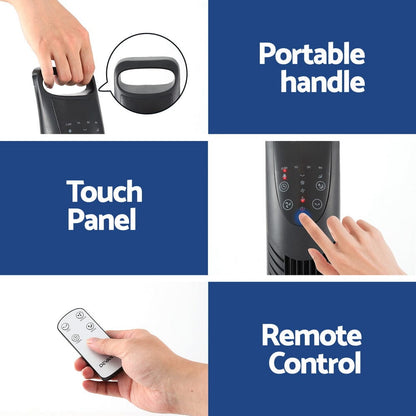 Devanti Appliances > Fans > Ceiling Fans Devanti Tower Fan Oscillating 3 Speeds with Remote 91cm