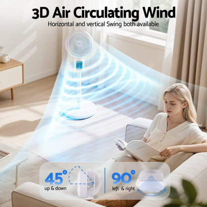 Devanti Appliances > Fans > Portable Fans Devanti Pedestal Fan W/ Remote 3 Speed 12H Timer Height Adjustable Cooling Fan