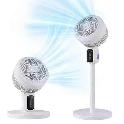 Devanti Appliances > Fans > Portable Fans Devanti Pedestal Fan W/ Remote 3 Speed 12H Timer Height Adjustable Cooling Fan